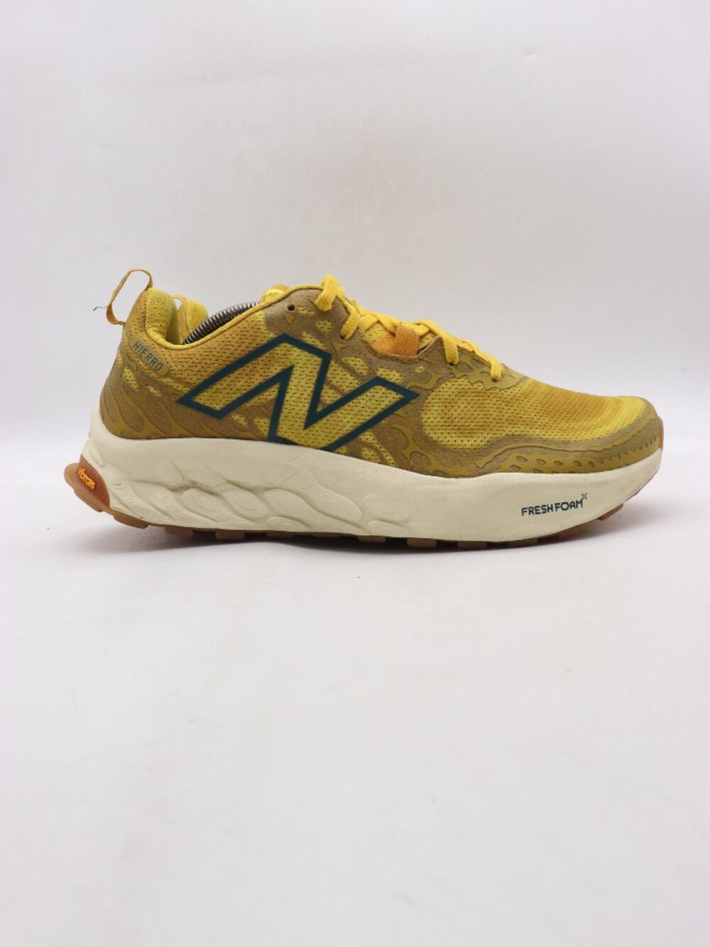 New Balance Fresh Foam X Hierro V8 Trail Men's Size 11.5 4E Running Shoes Yellow